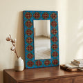 Painted mirror (leaf series)