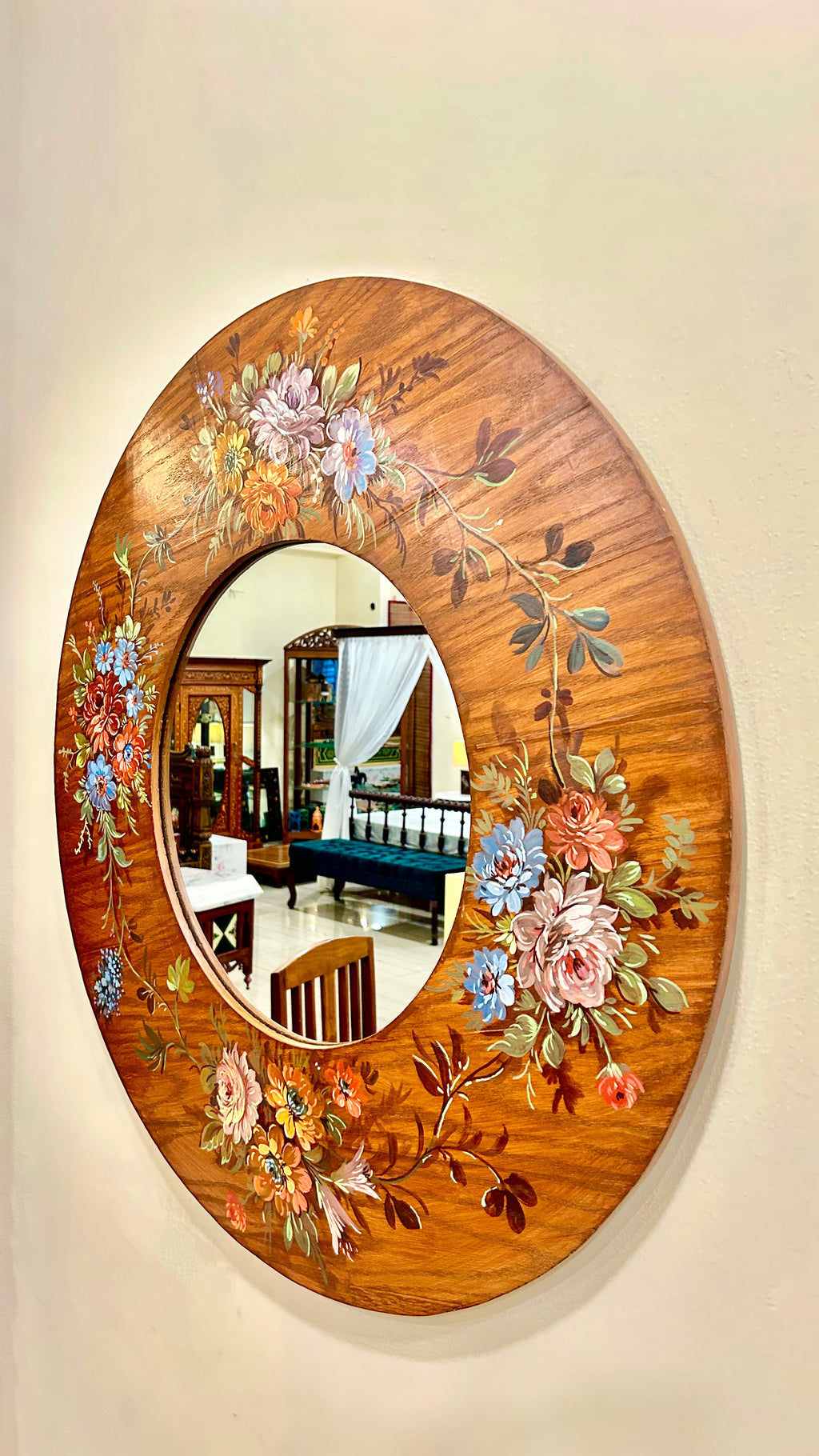 Floral Ring Mirror